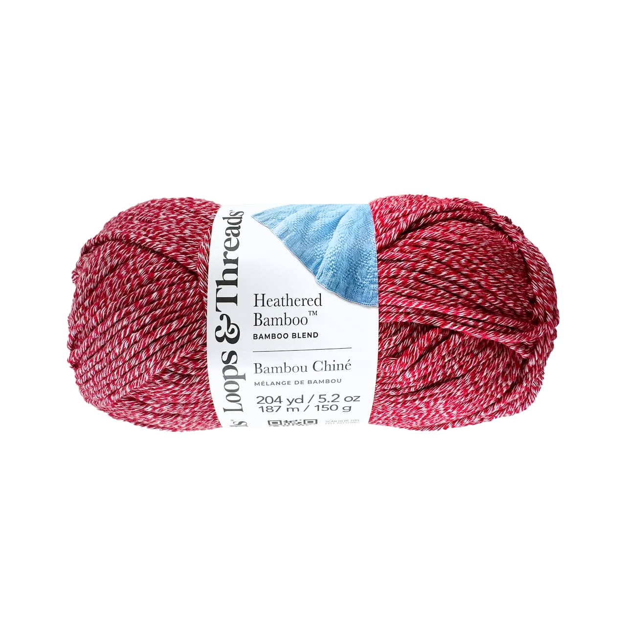 8 Pack: Heathered Bamboo™ Yarn by Loops & Threads®